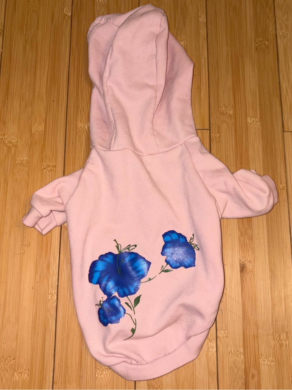 Juan Carlos Anglero Flower Dog Hoodie Sweatshirt, Pristine!